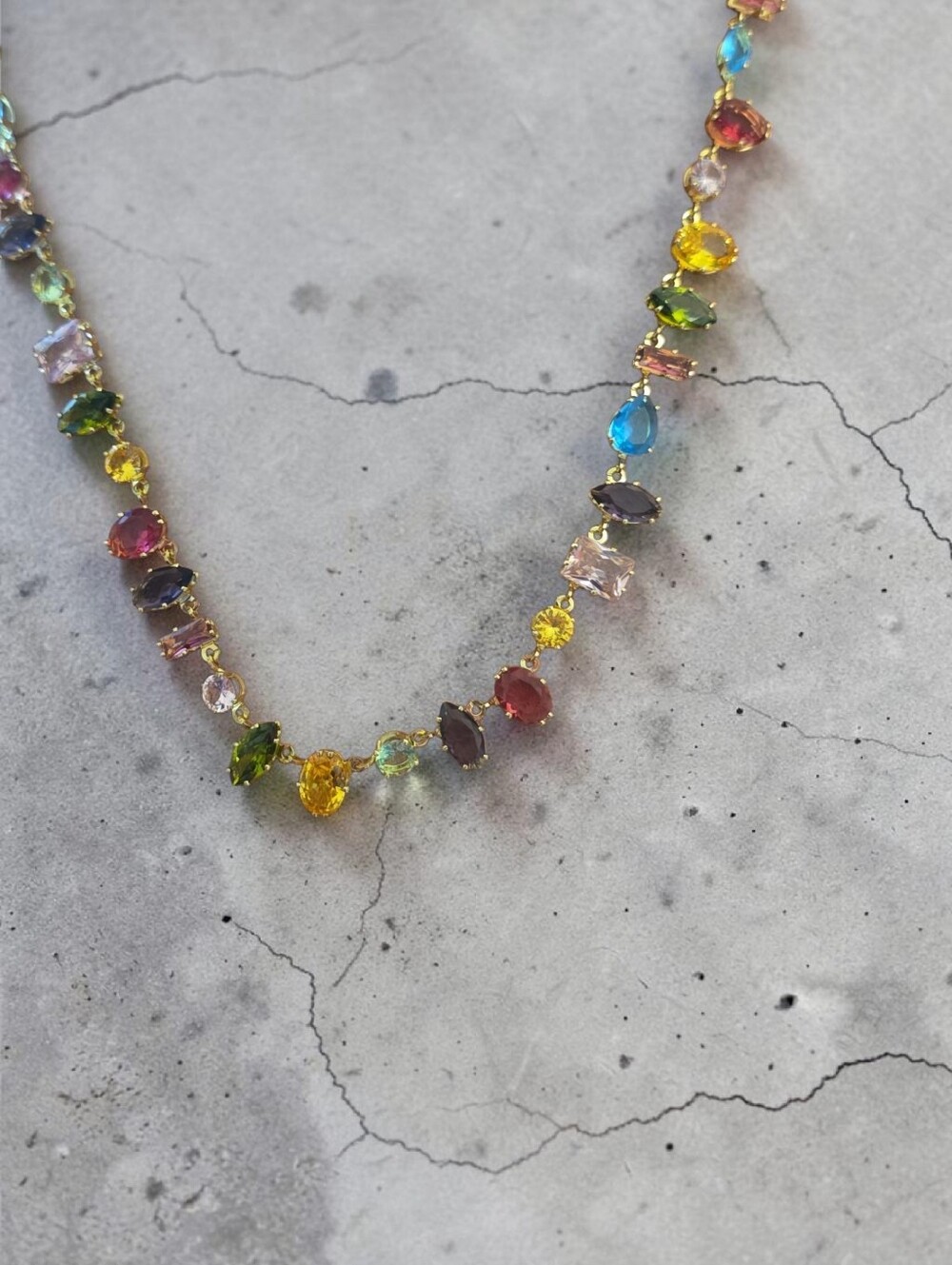 Nwt Camilla Multicolored Gem Stone Necklace. - Picture 2 of 3